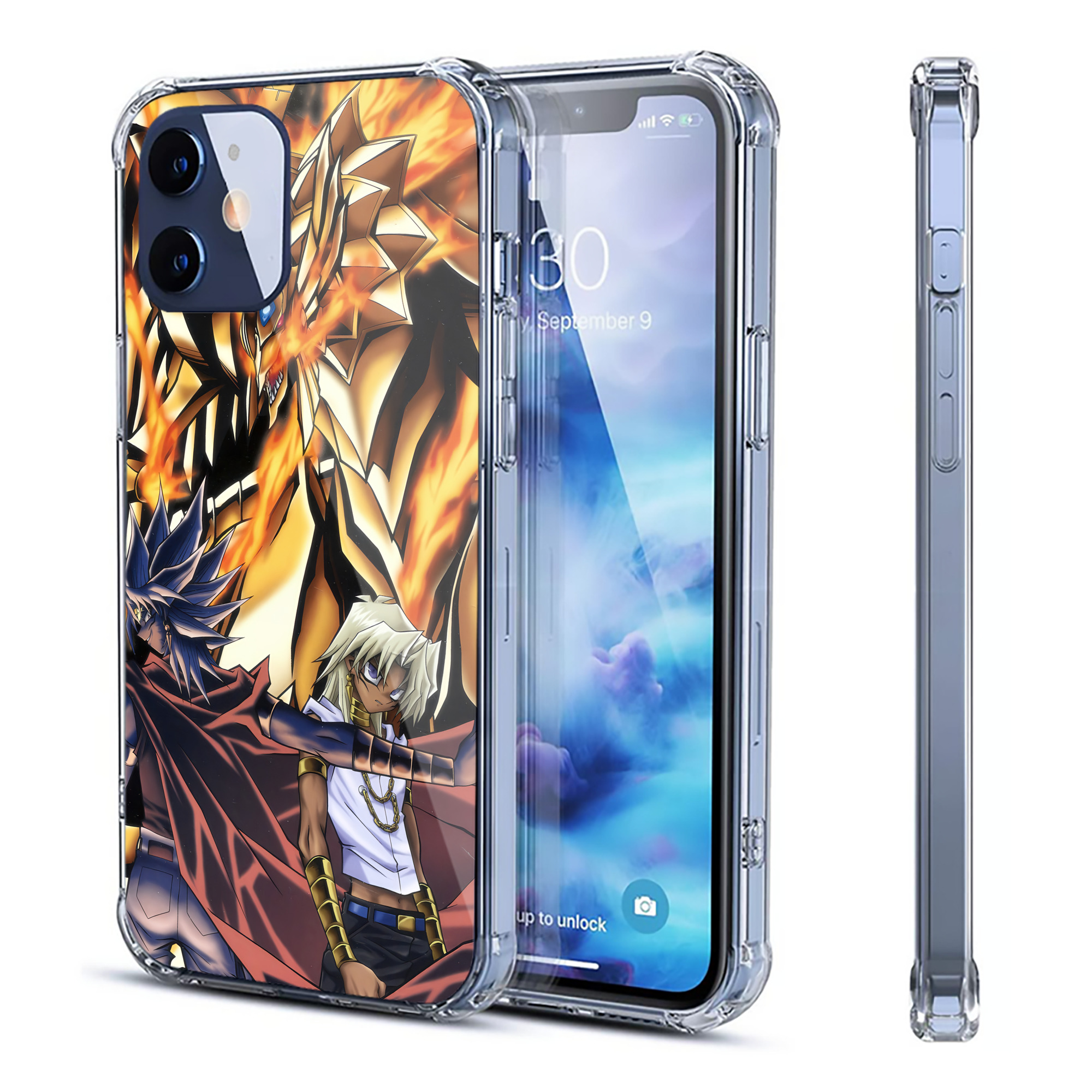 （画像用） 遊☆戯☆王 Yu-Gi-Oh! 【iPhone 12シリーズ対応】透明スマホケース（クリアソフトケース）